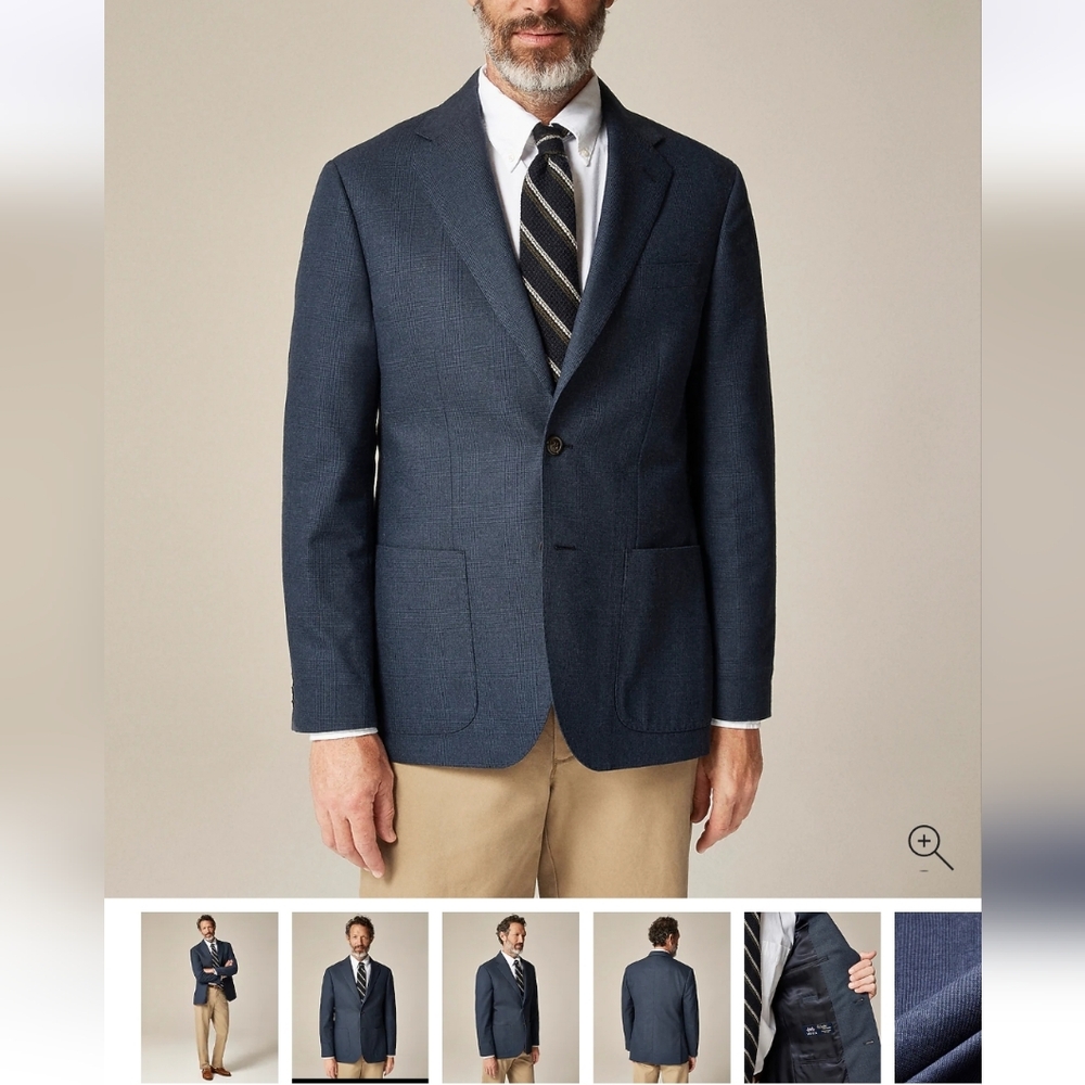 J. Crew Blazer in English Worsted cotton-wool blend twill 42 42r